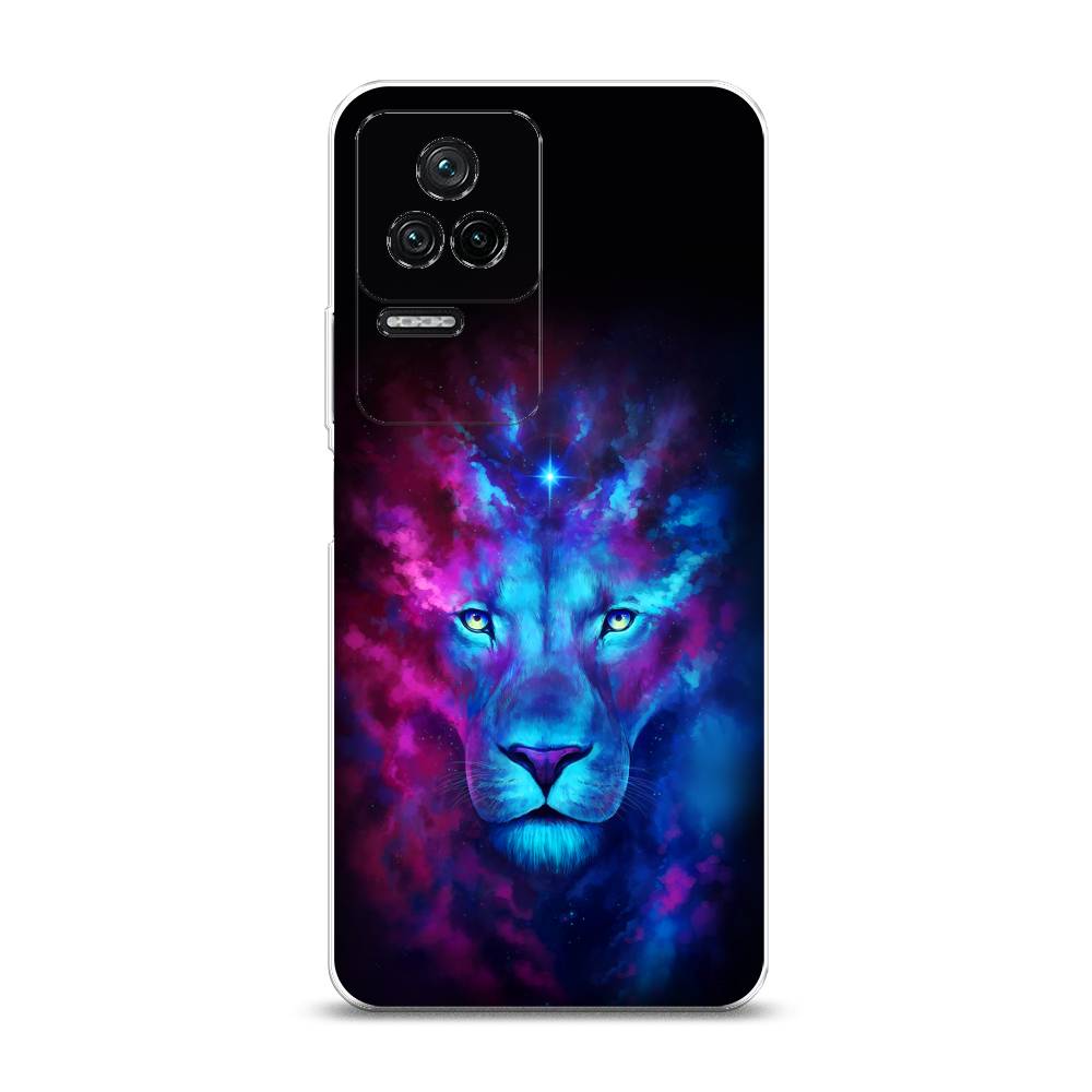 фото Силиконовый чехол "космический лев" на xiaomi poco f4 awog