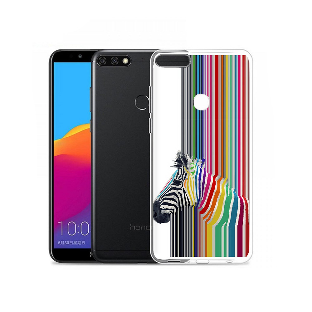 

Чехол MyPads Tocco для Honor 7C Pro радужная зебра (PT113786.47.565), Прозрачный, Tocco