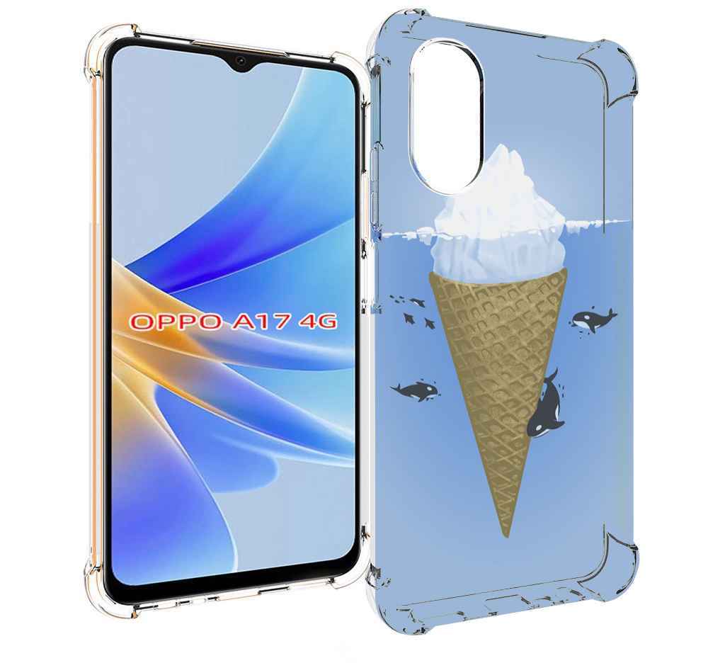 

Чехол MyPads мороженное-у-косаток для OPPO A17, Прозрачный, Tocco