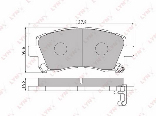 

Тормозные колодки LYNXauto дисковые BD7104
