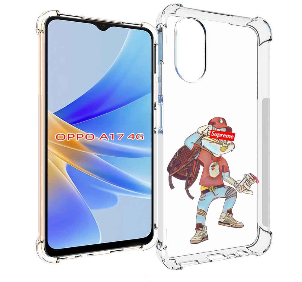 

Чехол MyPads моднявый-заяц детский для OPPO A17, Прозрачный, Tocco