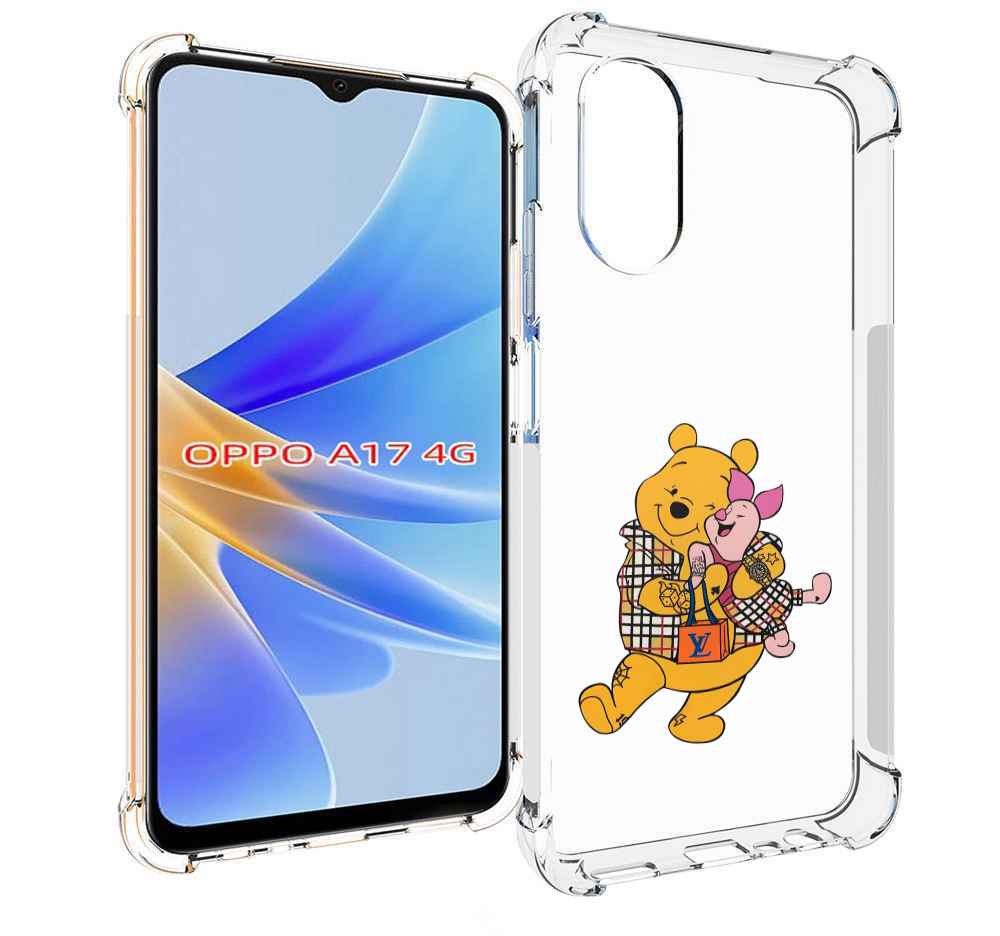 

Чехол MyPads модный-медведь-из-винни-пуха для OPPO A17, Прозрачный, Tocco