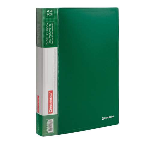 

Папка с 60 вкладышами Brauberg 228684, 3 штуки, Зеленый