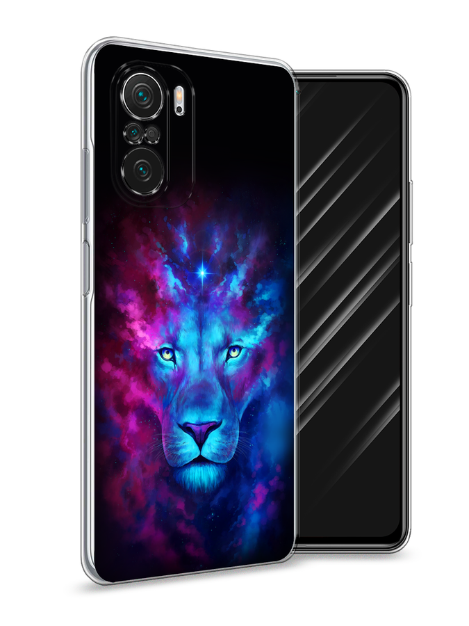 

Чехол Awog на Poco F3/Redmi K40/Mi 11i "Космический лев", Разноцветный, 312650-1