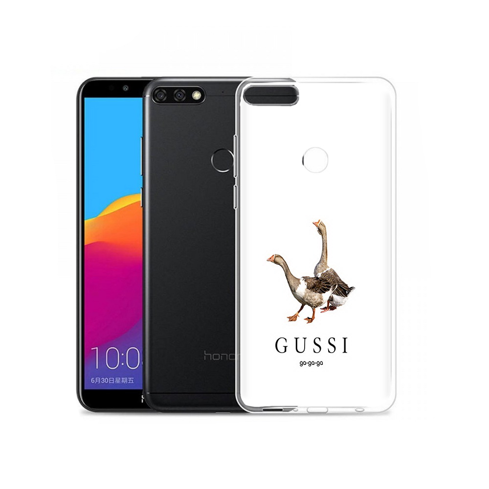 

Чехол MyPads Tocco для Honor 7C Pro Гусси бренд (PT113786.47.56), Прозрачный, Tocco