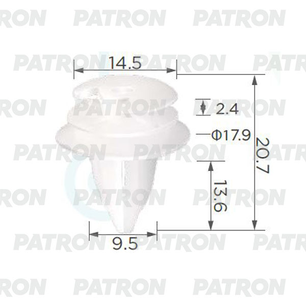 

Клипса Автомобильная PATRON P370262A