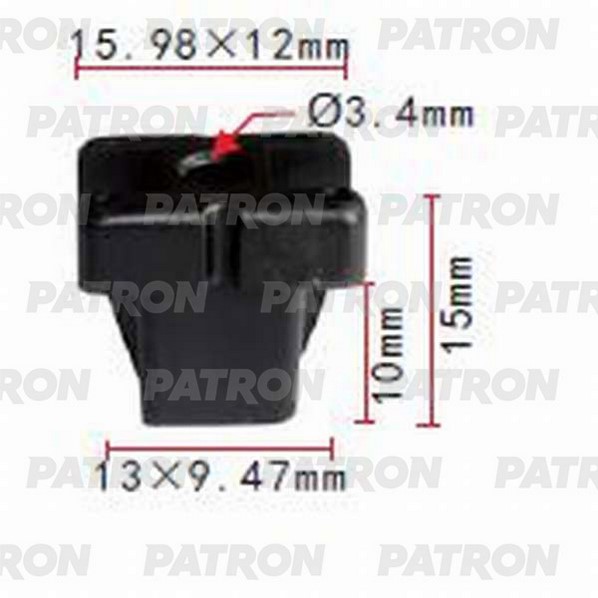 

Клипса Автомобильная PATRON P370614