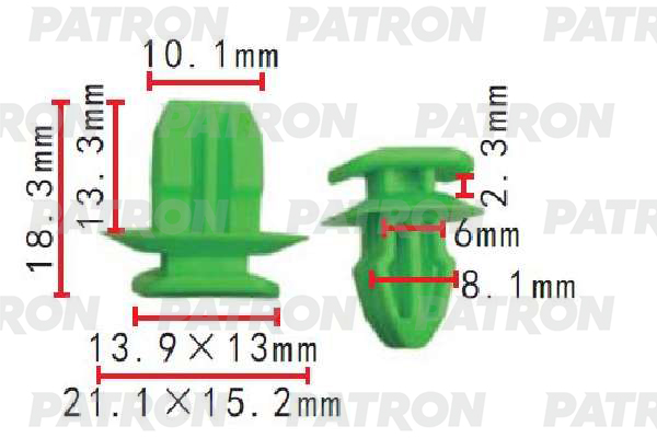 

Клипса Автомобильная PATRON P371661