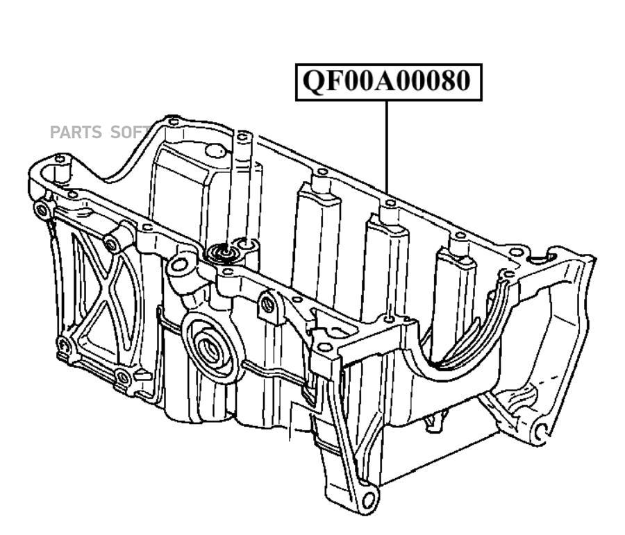 ПОДДОН ДВИГАТЕЛЯ QUATTRO FRENI qf00a00080