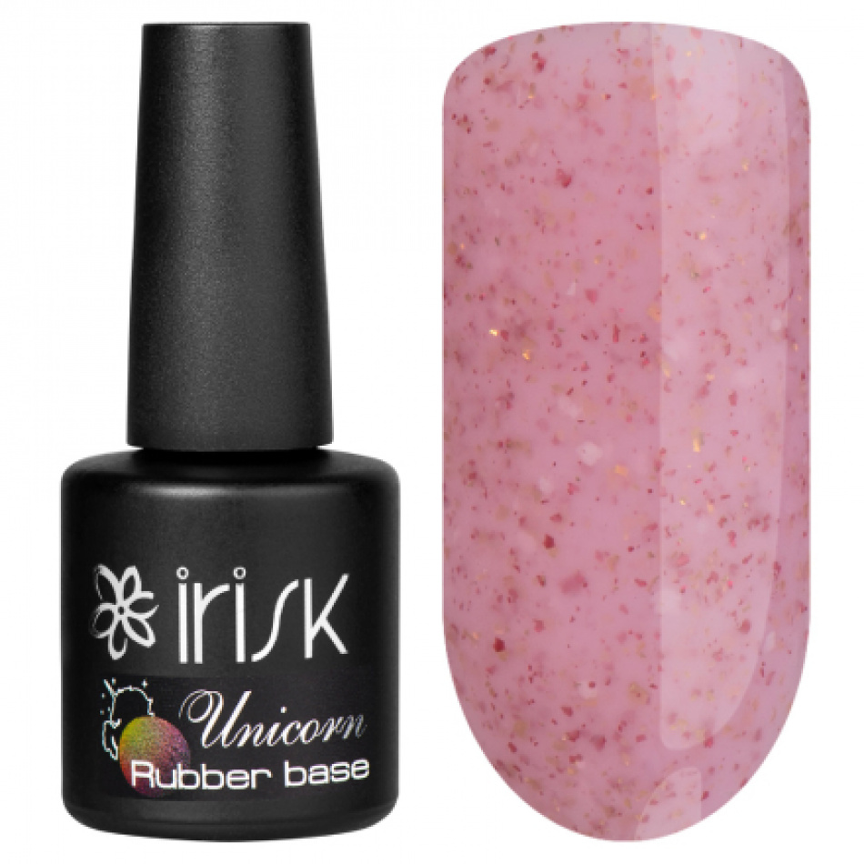 

База каучуковая IRISK с шиммером Shimmer Rubber Base 22 Unicorn, 10 мл, Shimmer