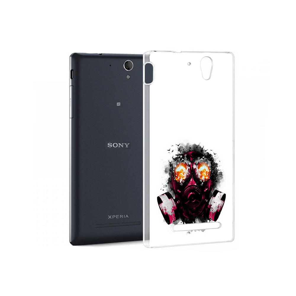 

Чехол MyPads Tocco для Sony Xperia C5 Ultra красный противогаз (PT16261.253.412), Прозрачный, Tocco