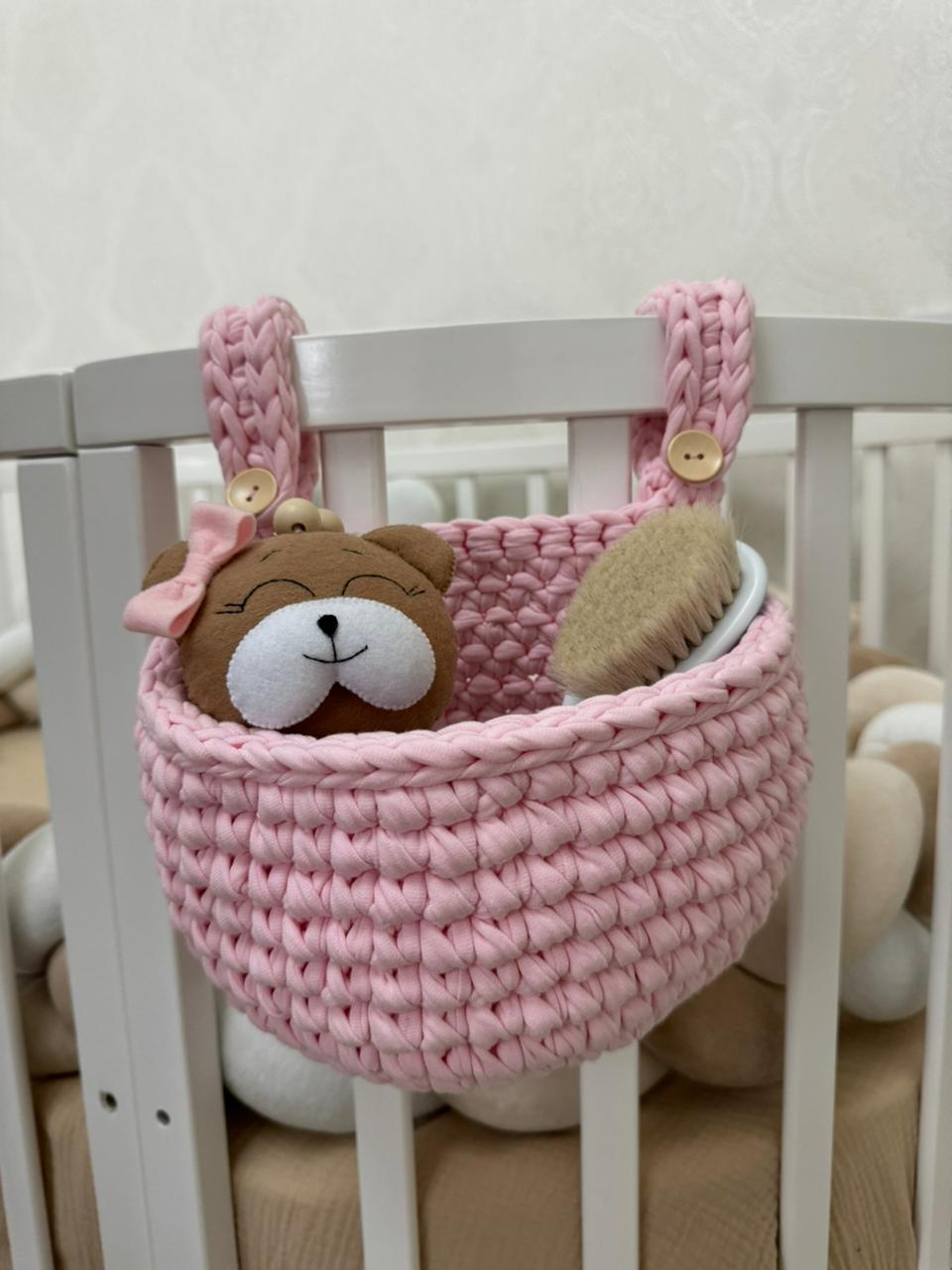 Корзинка органайзер в кроватку lili baby