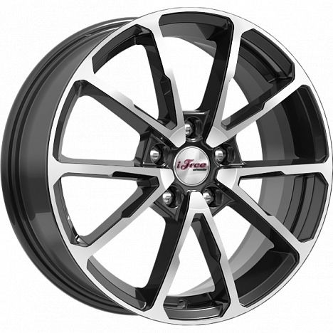 

Колесный диск iFree Skibidi (КС909) (Блэк Джек) 6.5xR17 ET50 5*114.3 D66.1, Черный
