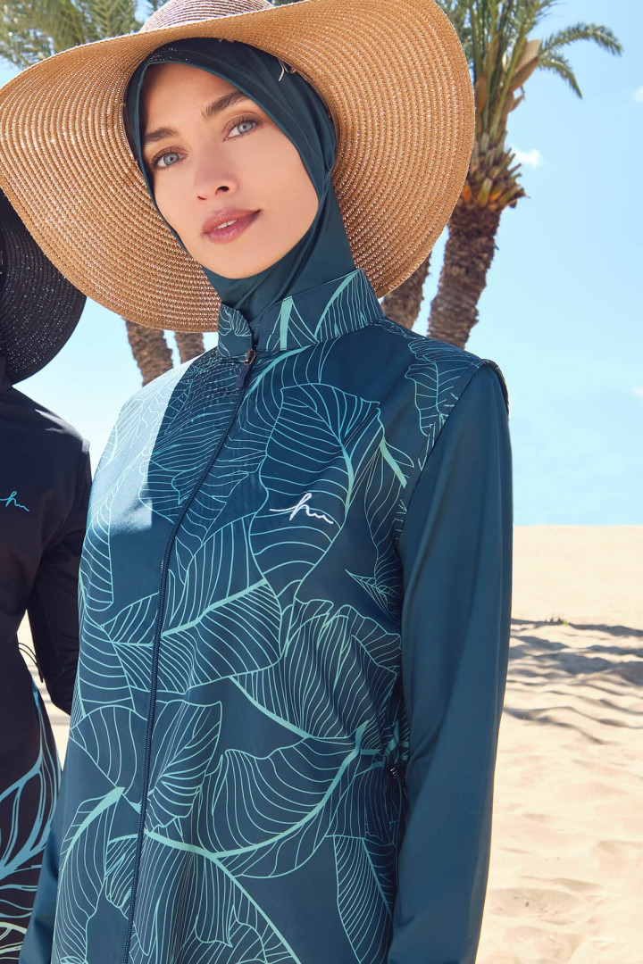 

Буркини женский Hasema 2355 зеленый 5XL (товары доставляются из-за рубежа), 2355