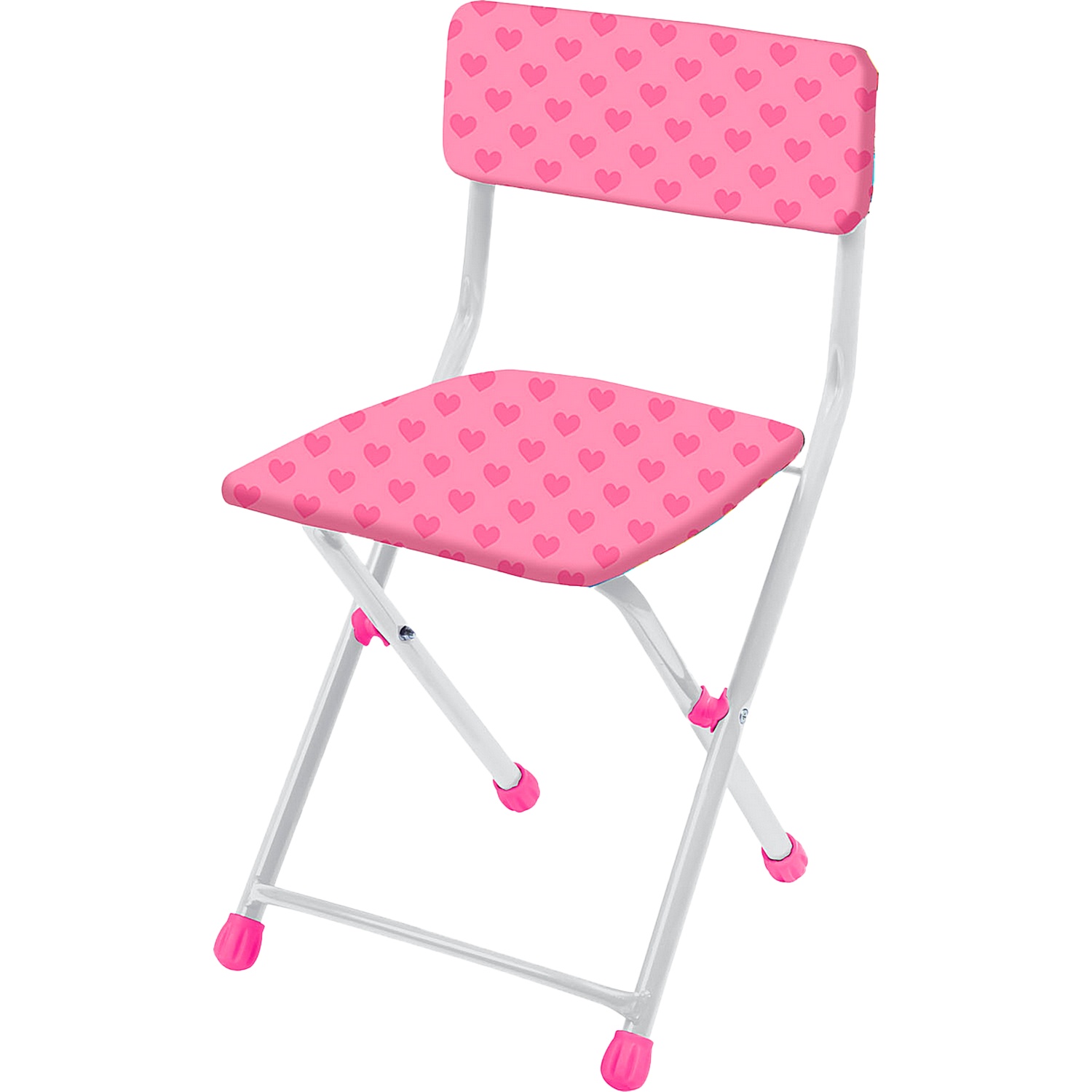 Детский складной мягкий стульчик со спинкой Nika СТУ1/1 детский стол и стул складной nika кнд4 5 ламинированный с пеналом и азбукой