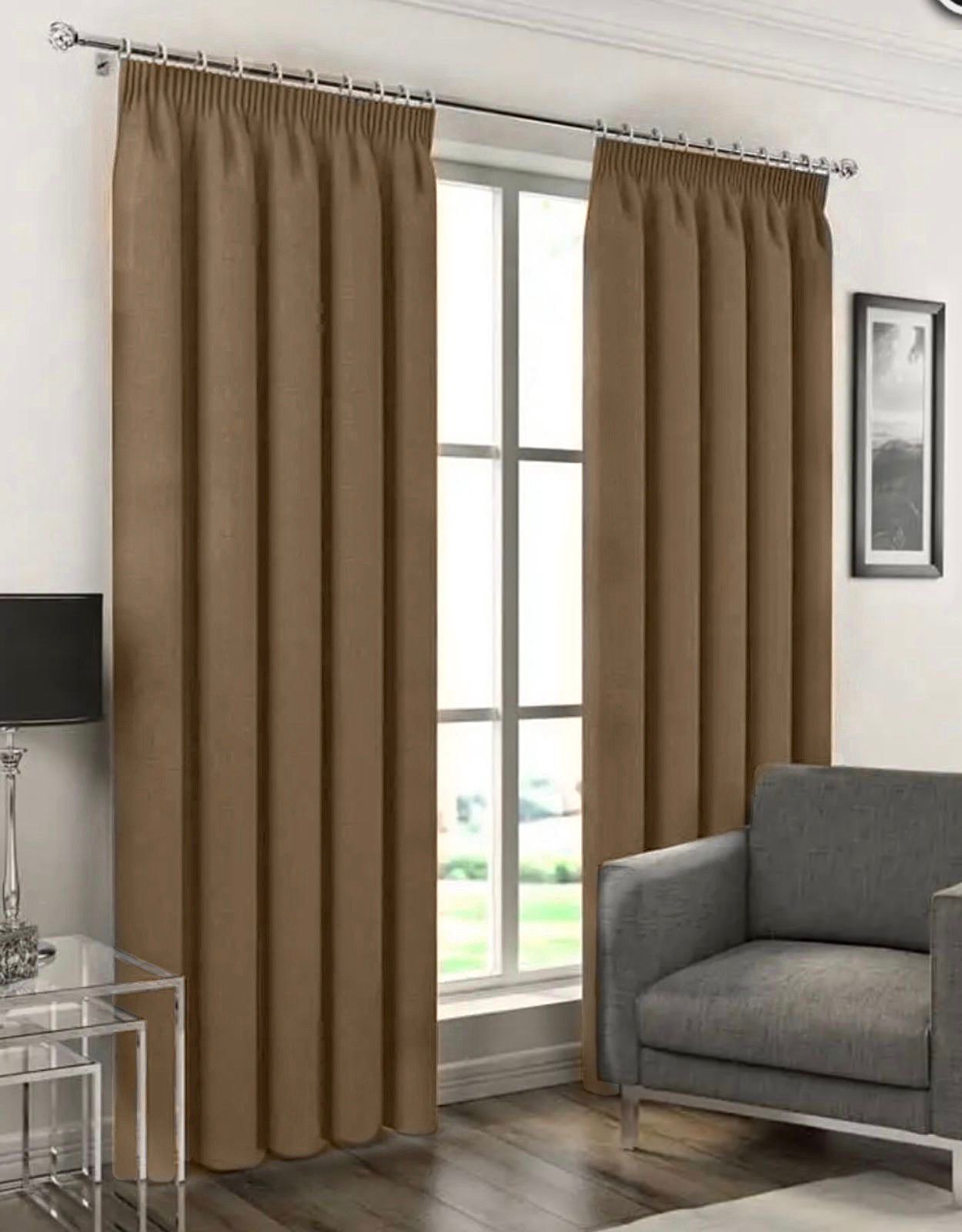 

Комплект штор для дома AMIIHOME Блэкаут Blackout какао