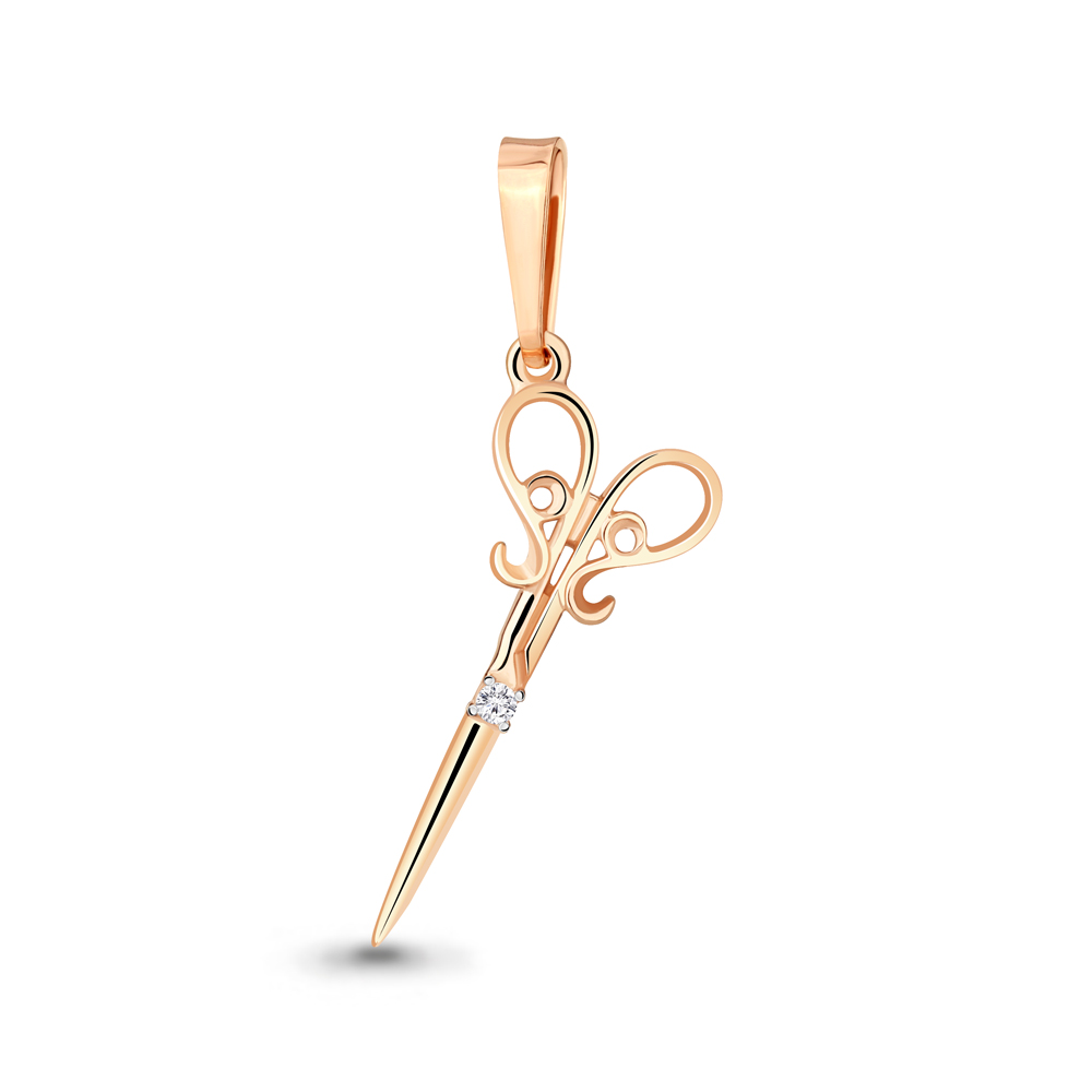 

Подвеска из серебра с фианитом Aquamarine 24448А_925_з, 24448А_925_з