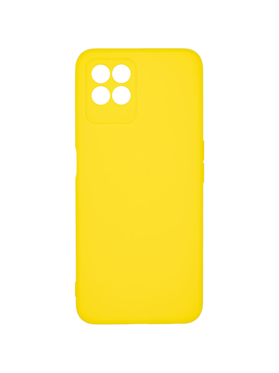 

Чехол для Realme 8i с защитой камеры, противоударный с микрофиброй, желтый, ZSMF-RLM-8I