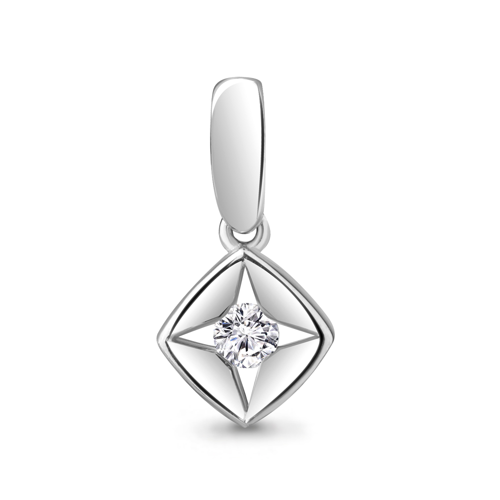 

Подвеска из серебра с фианитом Aquamarine 24444А_925_р, 24444А_925_р