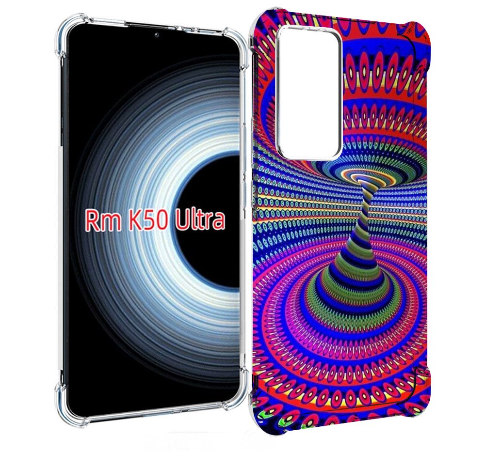 

Чехол MyPads оптическая иллюзия для Xiaomi 12T / Redmi K50 Ultra, Прозрачный, Tocco