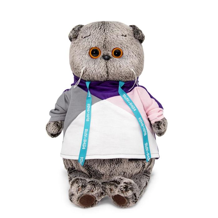 

Мягкая игрушка «Басик в разноцветной толстовке», 19 см