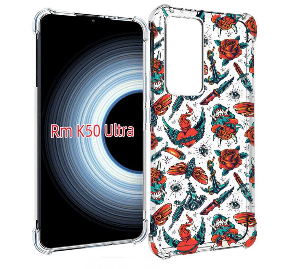 

Чехол MyPads олд-скул-пак для Xiaomi 12T / Redmi K50 Ultra, Прозрачный, Tocco