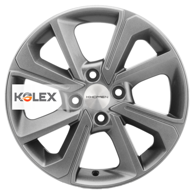 

Колесный диск Khomen Wheels KHW1501 (G-S) 6xR15 ET50 4*100 D60.1, Серый