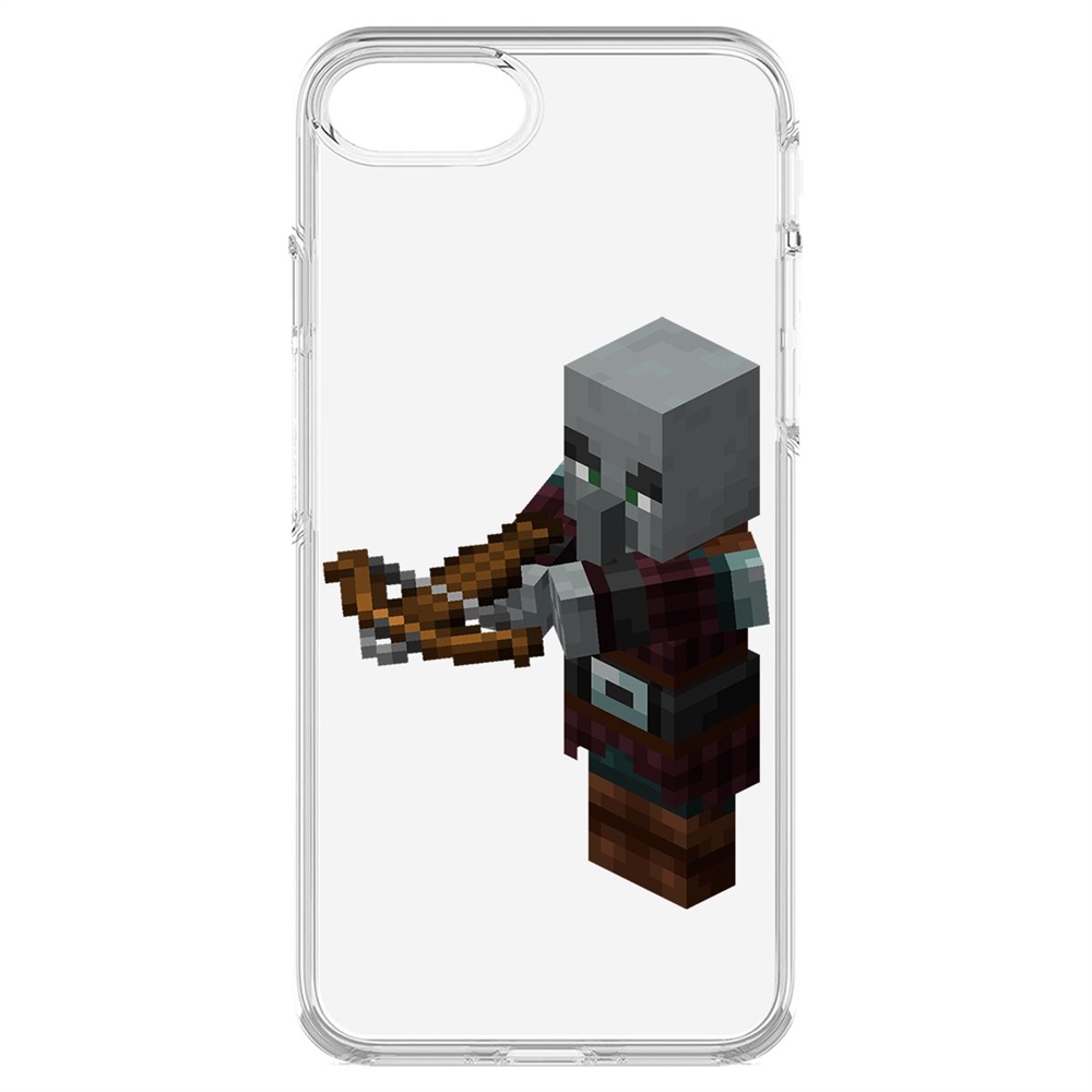 

Чехол-накладка Minecraft-Разбойник для iPhone 7/8/SE, Прозрачный