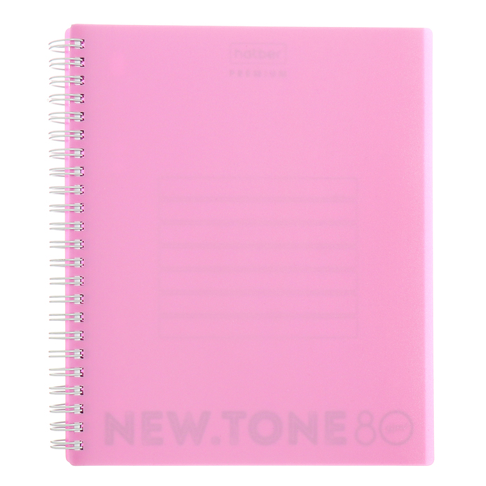

Тетрадь Hatber Newtone Pastel Pion 80 л в клетку, на гребне