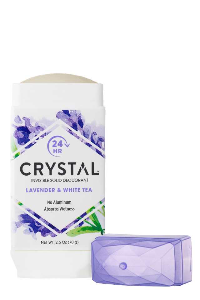 Купить Натуральный дезодорант Твердый Невидимый Crystal Лаванда/Белый чай, 70 гр.