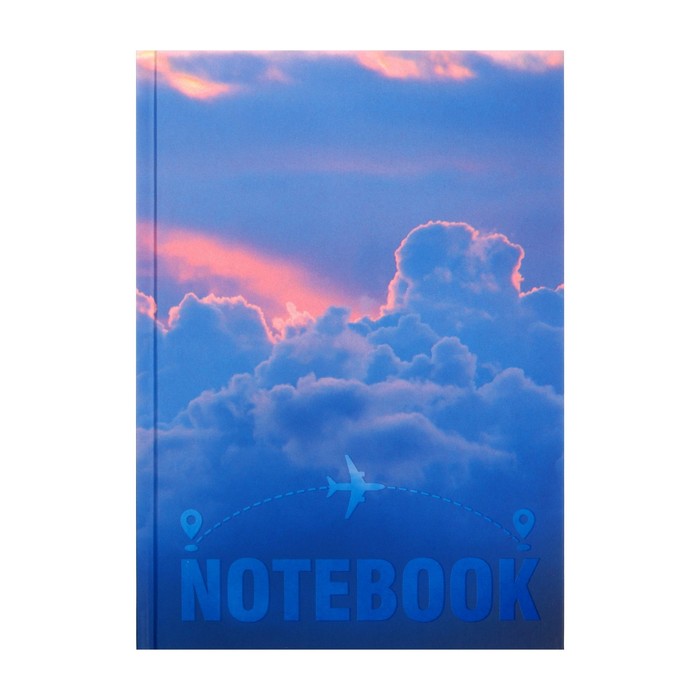 

Полиграф Принт Записная книжка А5, 128 листов в клетку "Ванильное небо", твердая обложка,