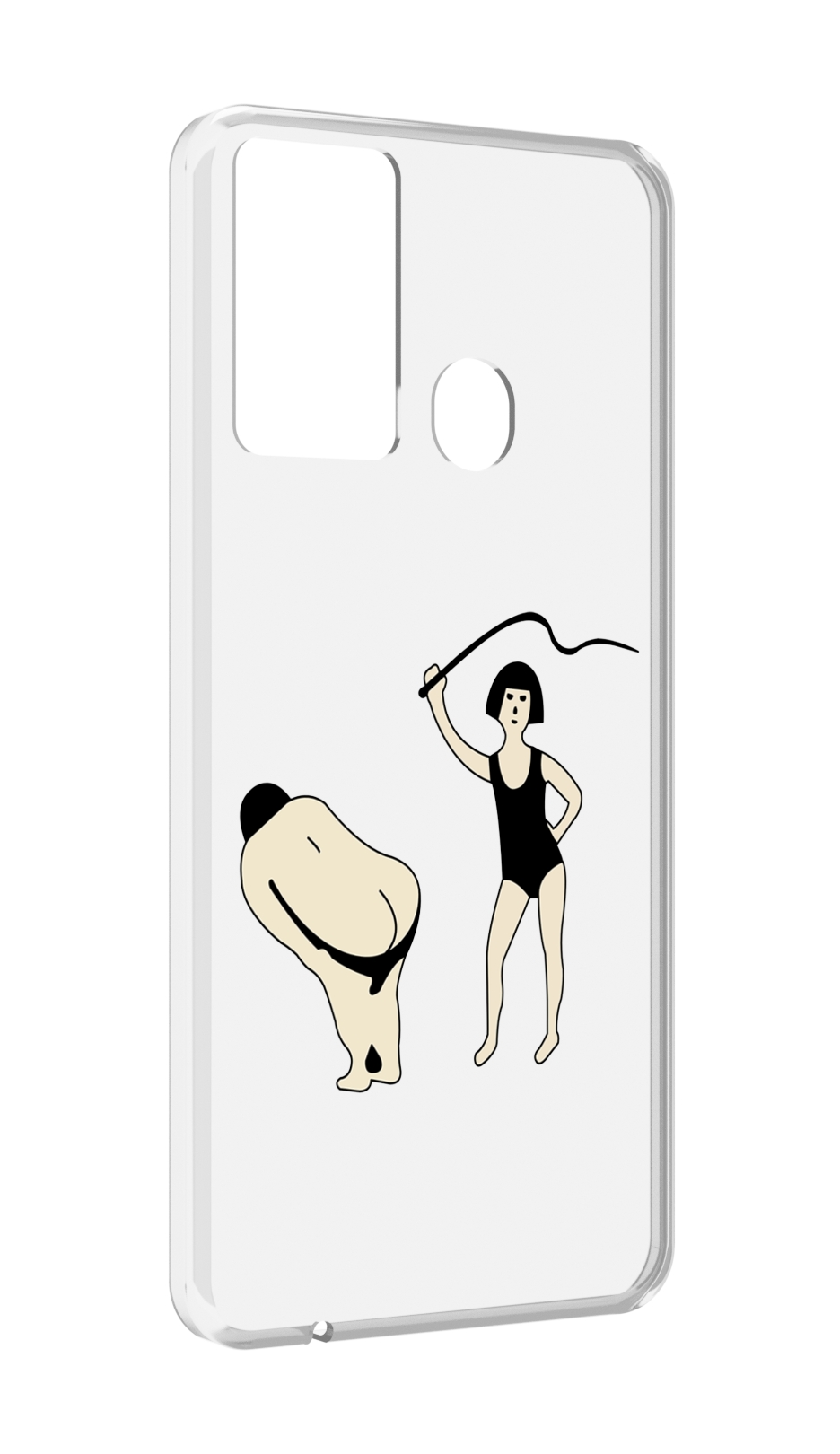 

Чехол MyPads женщина-наказывает для Itel P37/Itel Vision 2S, Прозрачный, Tocco