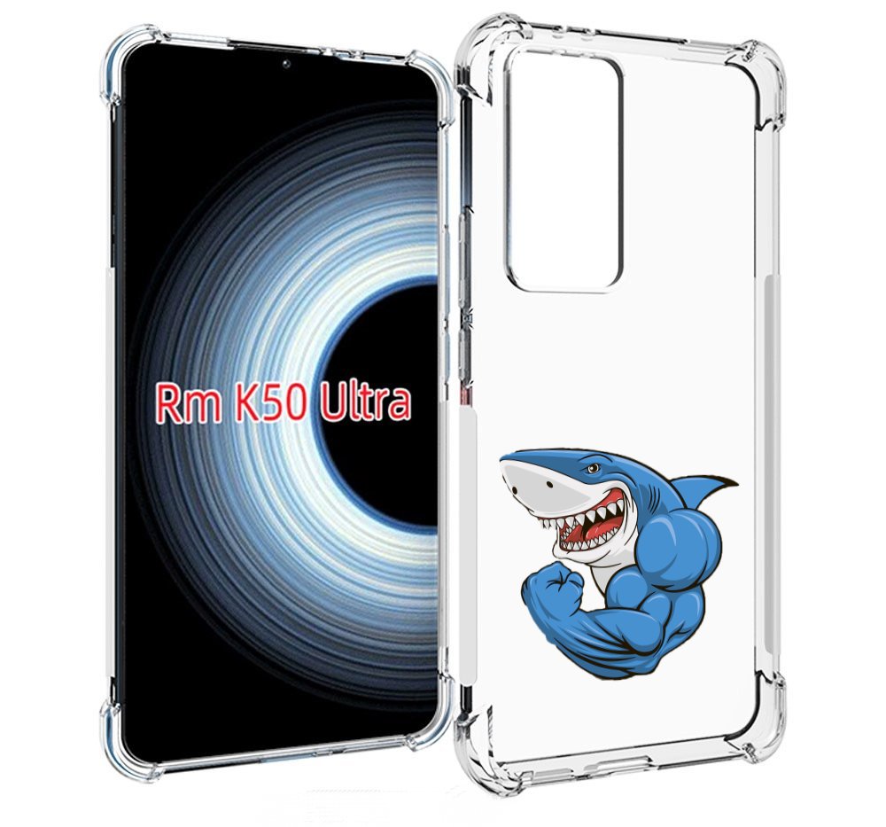 

Чехол MyPads накаченная акула для Xiaomi 12T / Redmi K50 Ultra, Прозрачный, Tocco