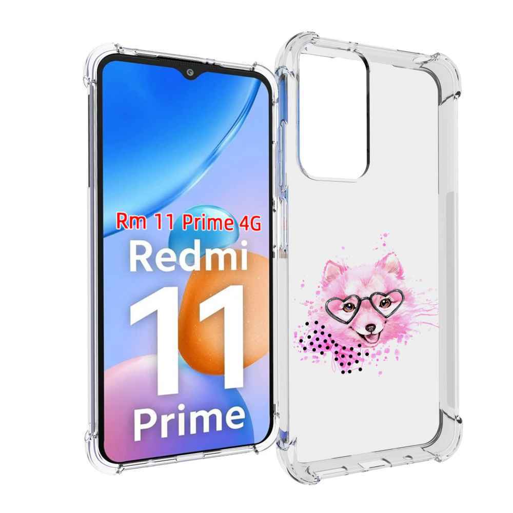 

Чехол MyPads розовый волченок для Xiaomi Redmi 11 Prime 4G, Прозрачный, Tocco