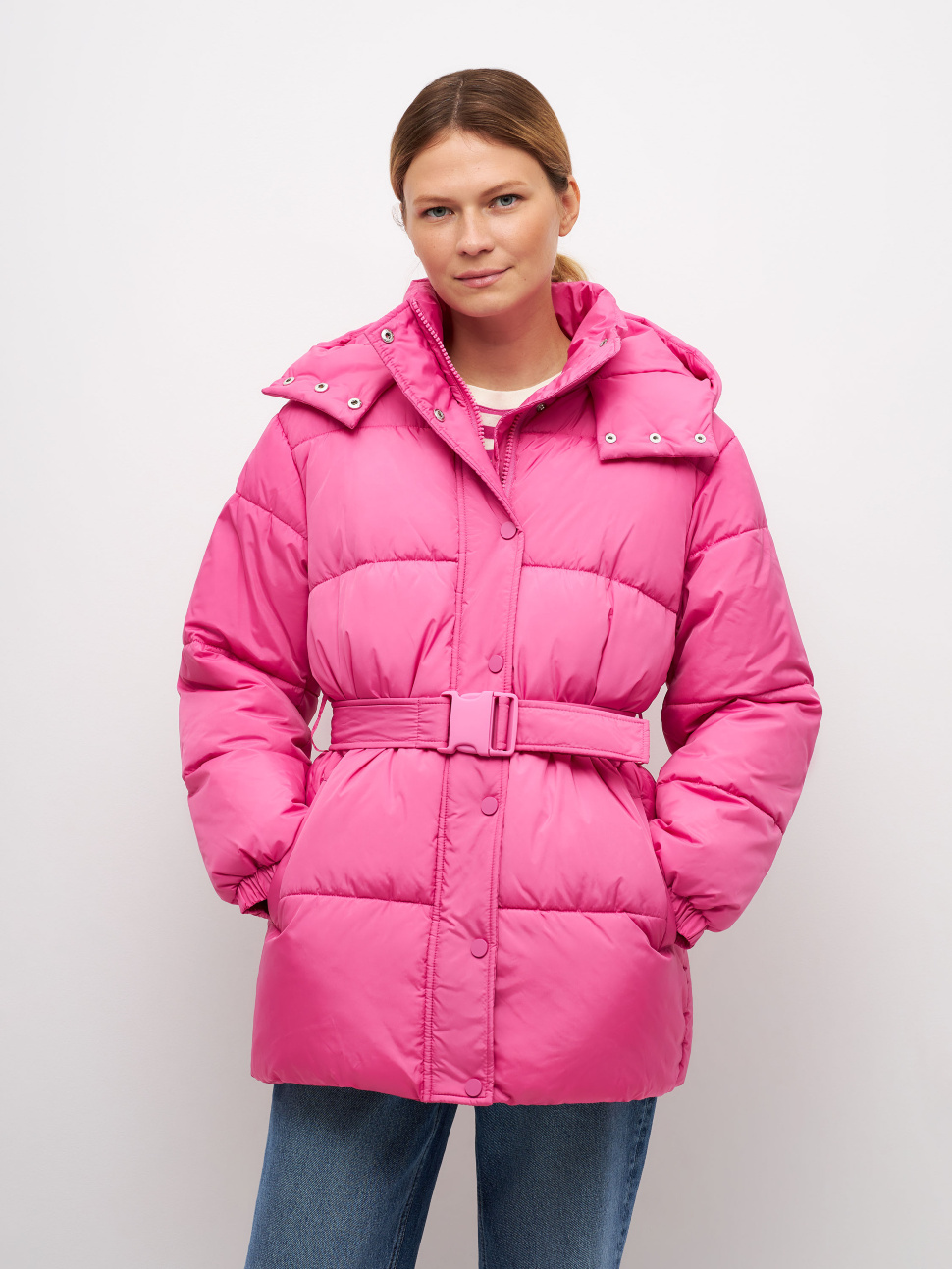 Куртка женская Sela Moms 2810011104 розовая XL