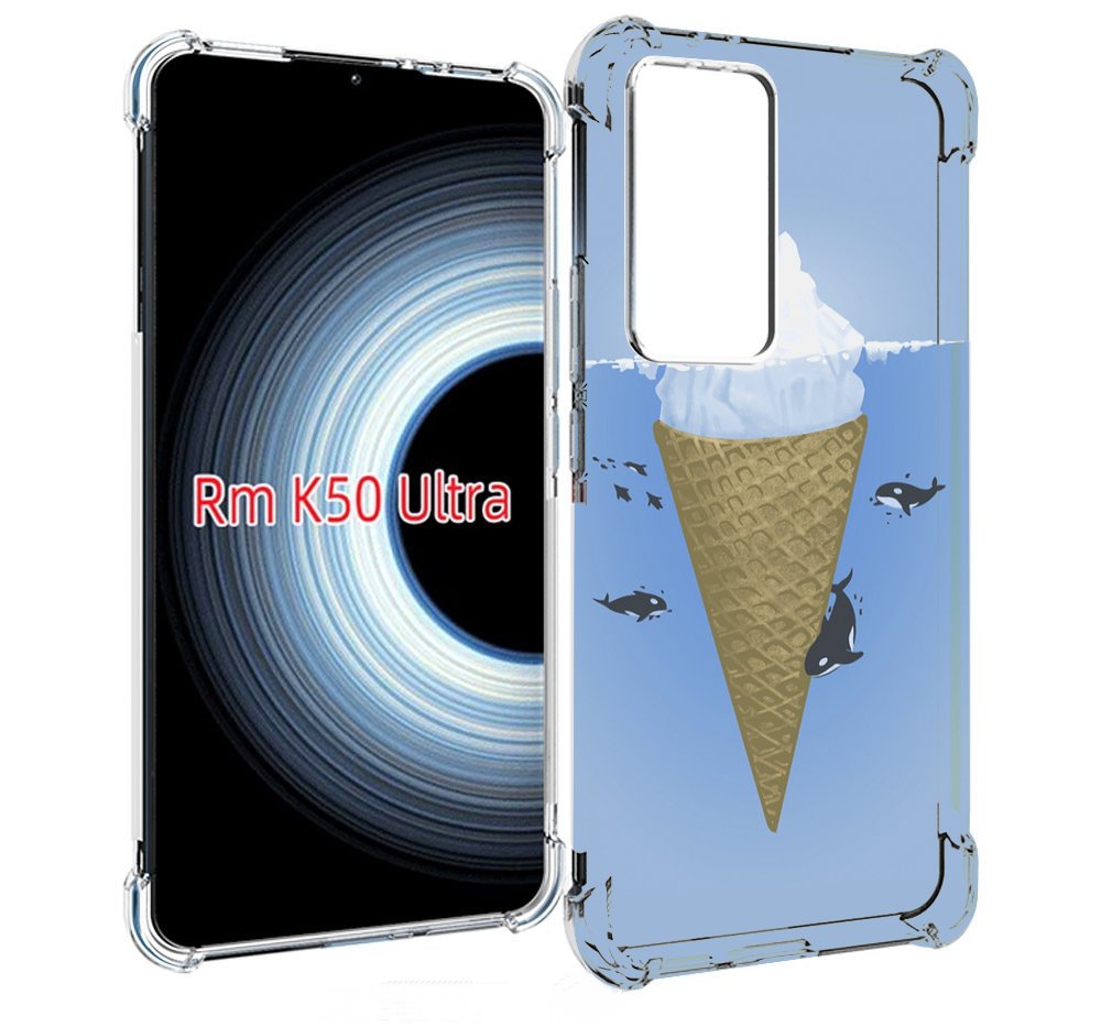

Чехол MyPads мороженное-у-косаток для Xiaomi 12T / Redmi K50 Ultra, Прозрачный, Tocco