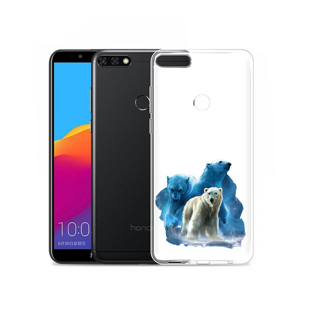 

Чехол MyPads Tocco для Honor 7C Pro полярный медведь (PT113786.47.549), Прозрачный, Tocco