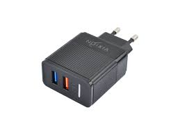 фото Зарядное устройство vixion h2 1xusb qc 3.0 + 2xusb 2.4a black gs-00008305 nobrand