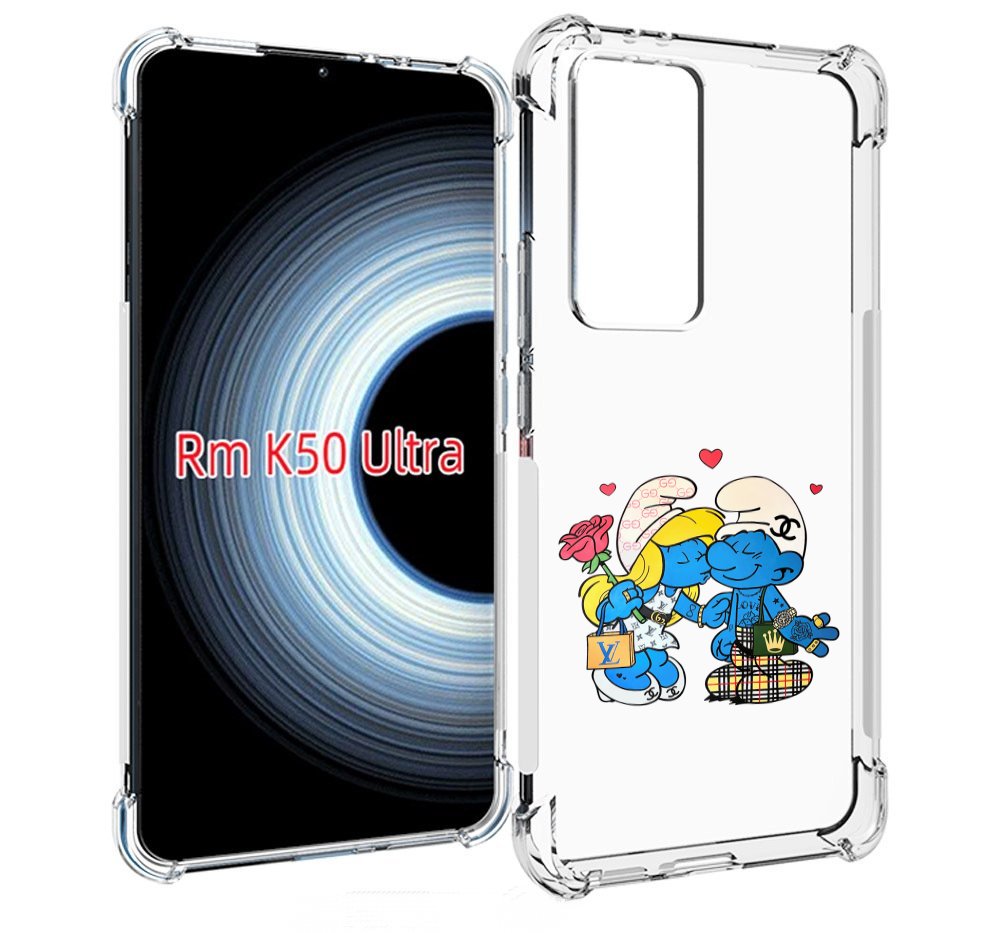 

Чехол MyPads модные-смурфики для Xiaomi 12T / Redmi K50 Ultra, Прозрачный, Tocco