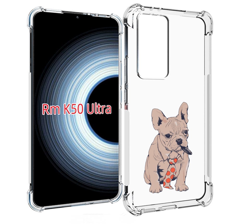 

Чехол MyPads бульдог с сигарой для Xiaomi 12T / Redmi K50 Ultra, Прозрачный, Tocco