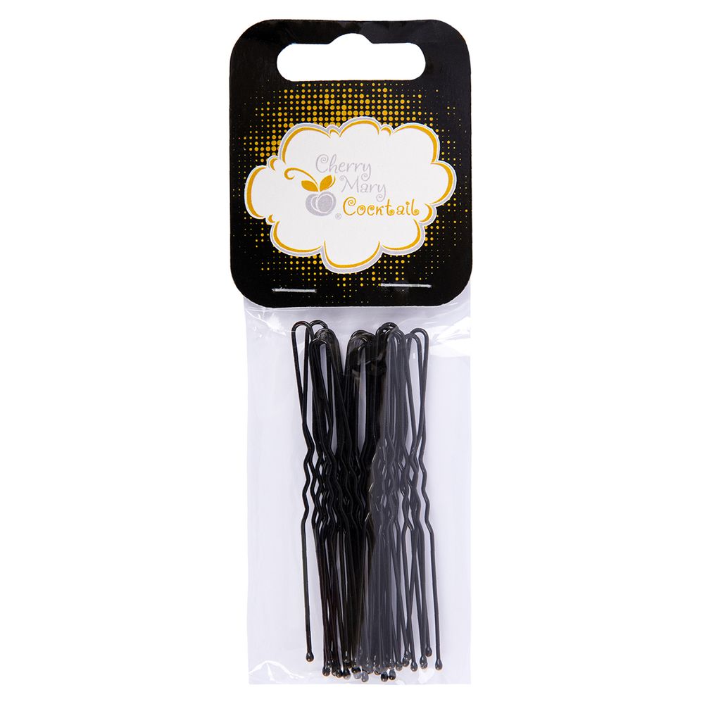 Набор шпилек для волос CHERRY MARY Черный, №01, 7,5 см, 20 шт (VZ07031)