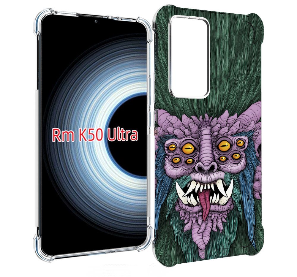 

Чехол MyPads многоглазый черт для Xiaomi 12T / Redmi K50 Ultra, Прозрачный, Tocco