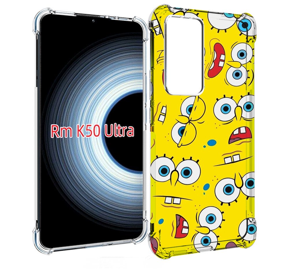 

Чехол MyPads много-спанч-боба для Xiaomi 12T / Redmi K50 Ultra, Прозрачный, Tocco