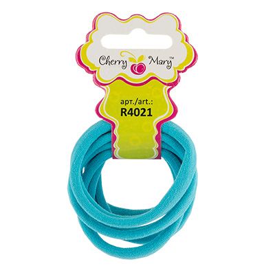 Набор резинок для волос CHERRY MARY Голубой, №02, 5 шт (R4021)