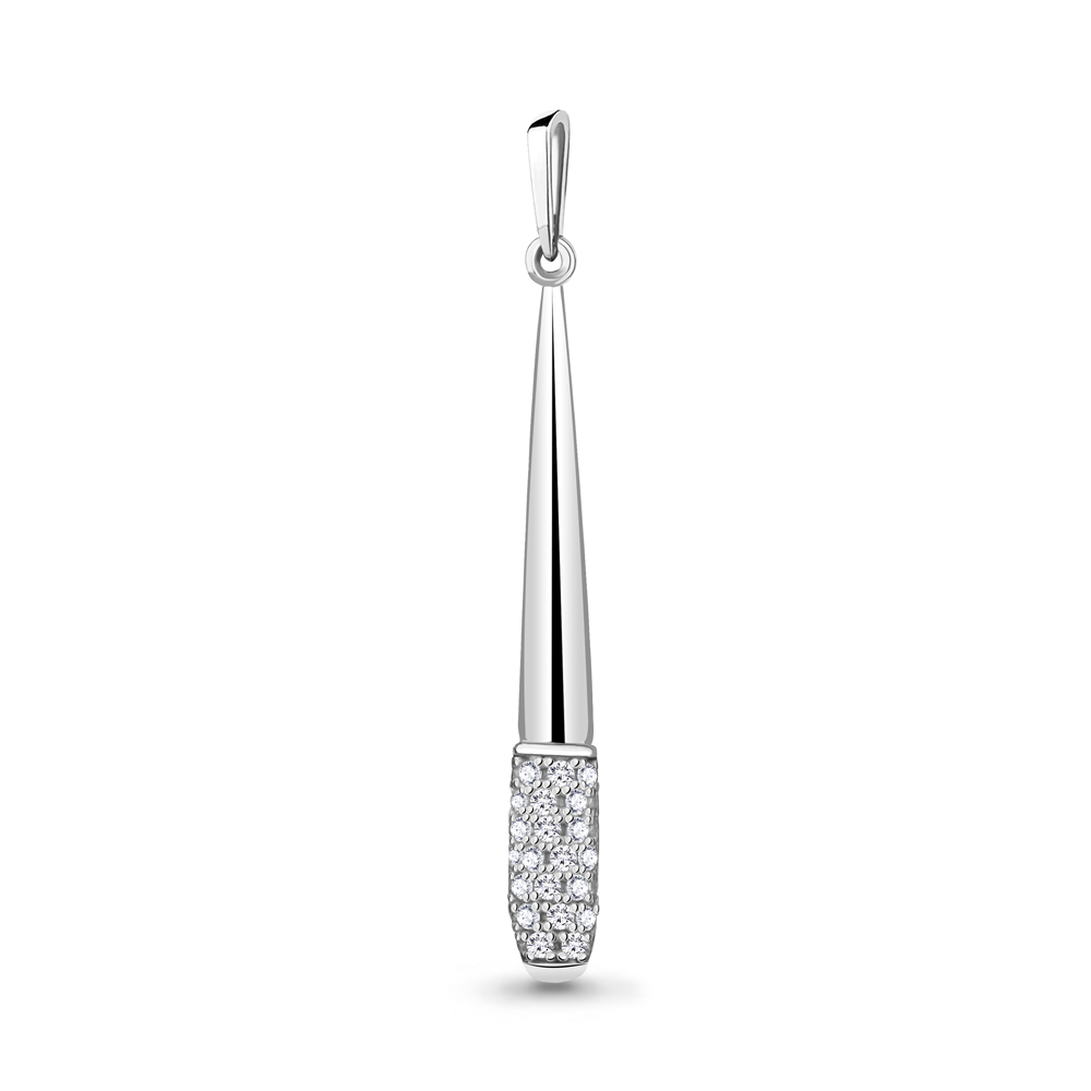 

Подвеска из серебра с фианитом Aquamarine 24381А_925_р, 24381А_925_р