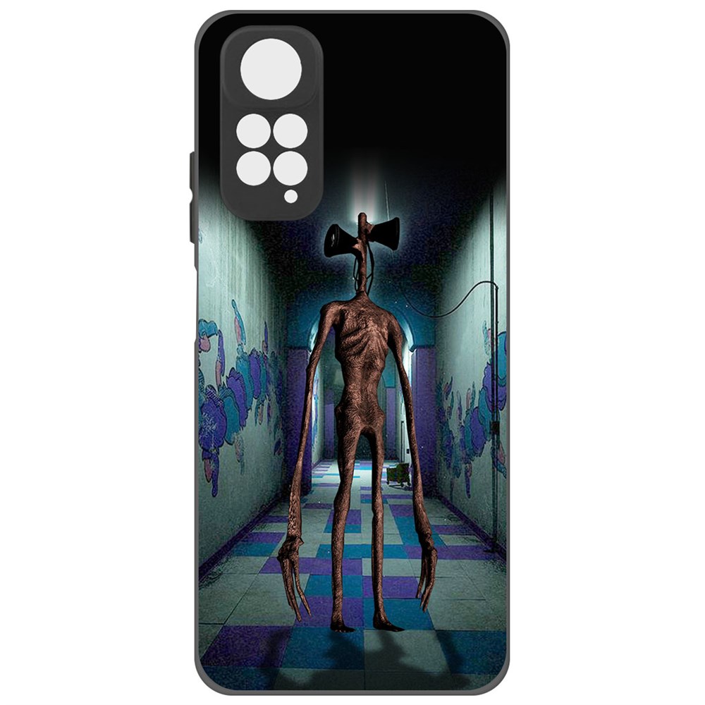 

Чехол-накладка Софт Хаги Ваги - Сиреноголовый для Xiaomi Redmi Note 11S, Черный