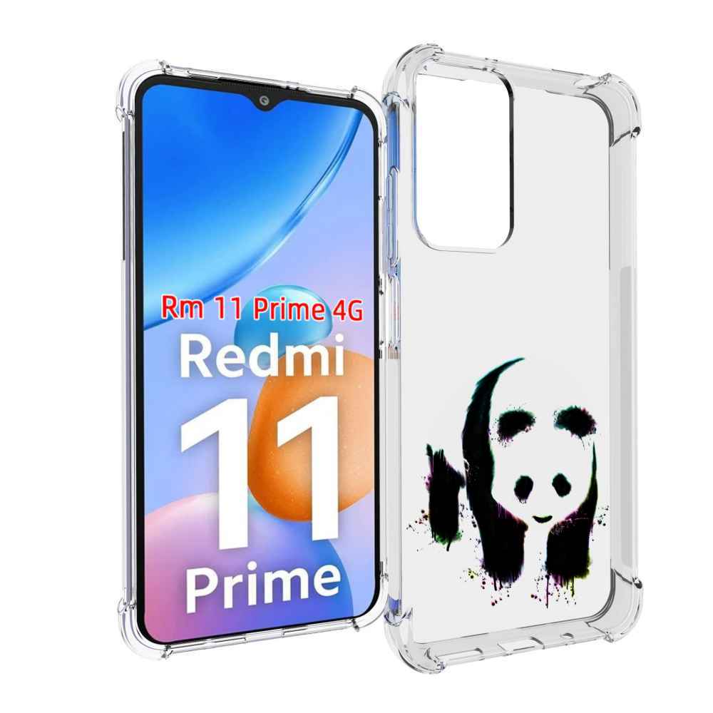 

Чехол MyPads панда в акварели для Xiaomi Redmi 11 Prime 4G, Прозрачный, Tocco