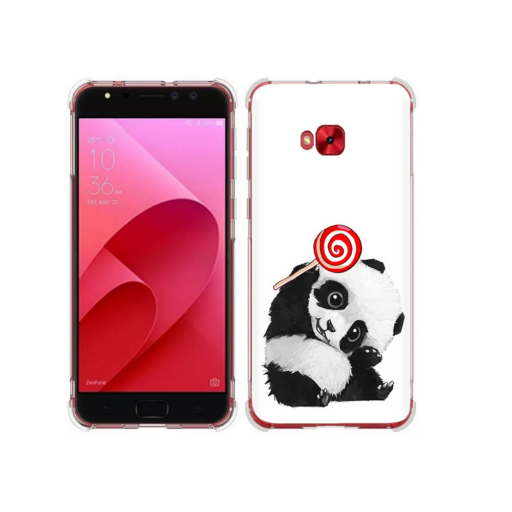 

Чехол MyPads Tocco для Asus ZenFone 4 Selfie панда с леденцом (PT76274.652.534), Прозрачный, Tocco