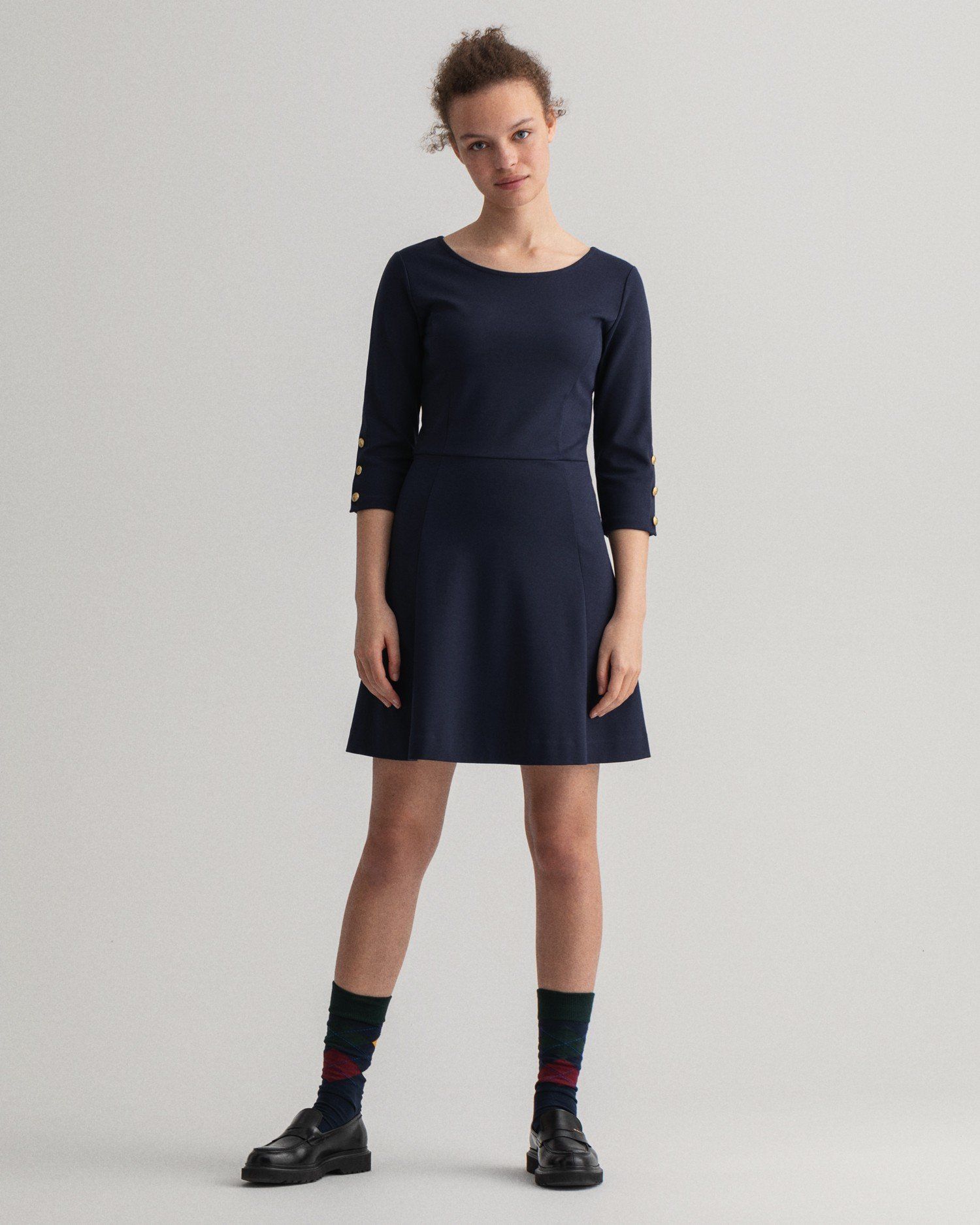 

Платье женское GANT 4204375 синее L, Синий, 4204375