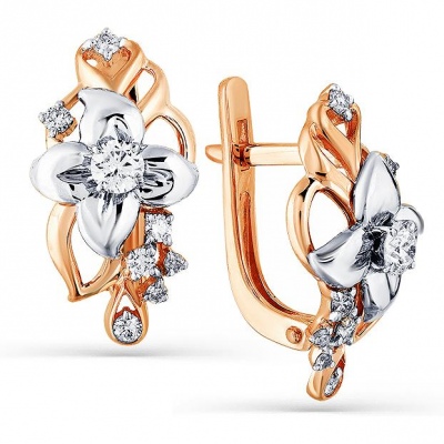 

Серьги из комбинированного золота с 16 бриллиантами Master Brilliant 2-407963-00-00, 2-407963-00-00